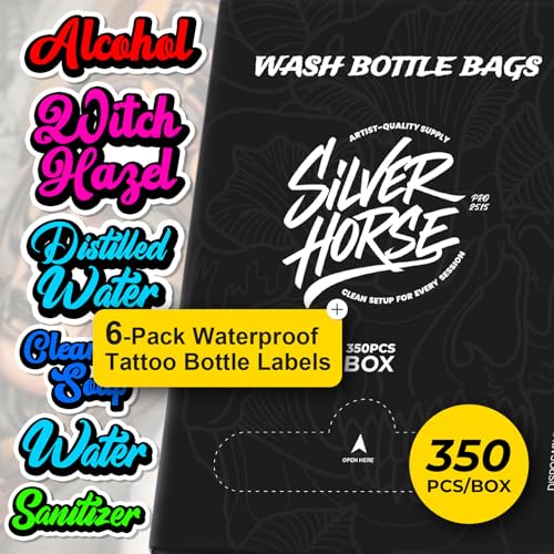 Siverhorse 350pcs Black Bottle Bags