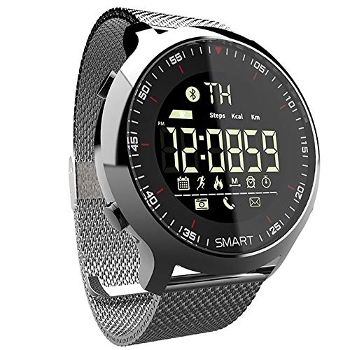 Amazon.com: YIKAZE - Reloj inteligente para hombre, con presión arterial,  impermeable, IP68, podómetro, pulsera deportiva para iOS y Android,  Plateado : Electrónica