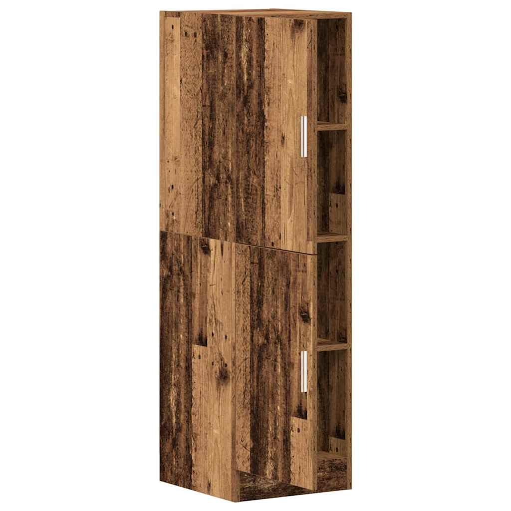 Brokky-Armadietto Cucina Legno Antico 38x41,5x131,5 cm in Legno|Mobile Sottolavello per Cucina