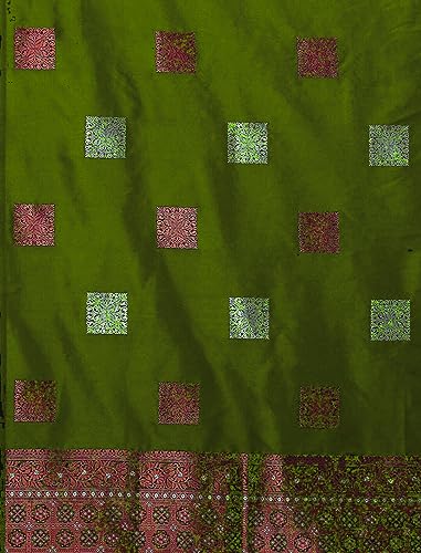 Image of Flosive Woven Kanjivaram Silk Saree With Border