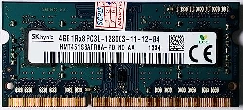 Image of Hynix 4GB DDR3 Laptop RAM PC3L 1600 MHz Low Voltage 1.35v Memory PC3L-12800S 1Rx8 Single Rank with 3 Years Warranty (NOT for Desktop)