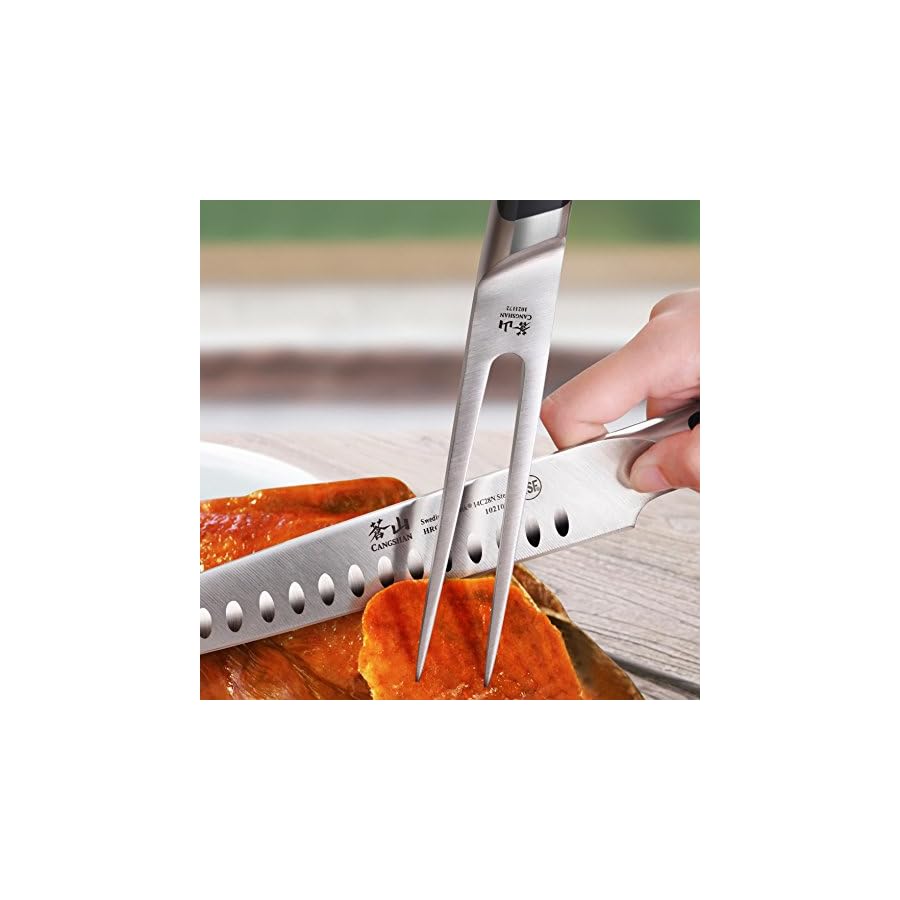 Cangshan-TC-Series-1021103-Swedish-14C28N-Steel-Forged-9-Inch-Carving-Knife-and-Wood-Sheath-Set Cangshan TC Series 1021103 Swedish 14C28N Steel Forged 9-Inch Carving Knife and Wood Sheath Set