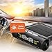 Tire Pressure Monitoring System - Torcarvh Solar Power Wireless TPMS Monitor with 4 External or Internal Sensors LCD Display Real-time Alarm Pressure Temperature for Van Truck Cars (internal)