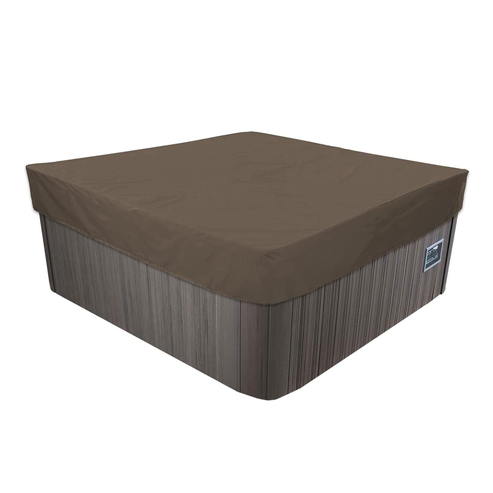 PacuM UV Protection Hot Tub Cover, 210D Heavy Duty Waterproof Oxford Material SPA Cover for Hot Tub, Windproof, 220x220x30cm
