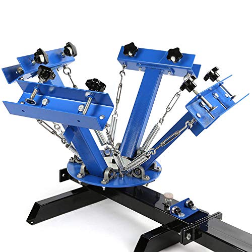 image for VEVOR Screen Printing 4 Color 1 Station Screen Printing Machine and 6 