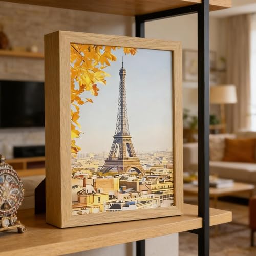 Cadre photo en bois avec coffre discret pour protéger les bijoux dans votre chambre - 4