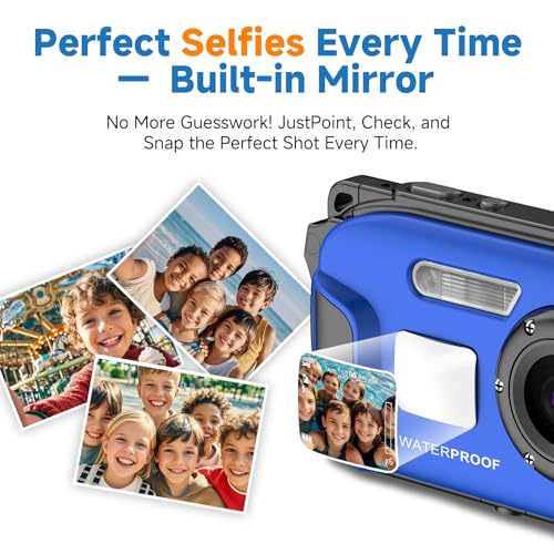 Image of Underwater Floating Digital Camera - 48MP HD Bare-Body Waterproof Camera, No Case Needed for Underwater Fun & Childhood Memories (Blue)