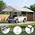 Aoxun 10x20 ft Carport Heavy Duty Car Canopy for Cars, Boats, Trucks, Outdoor Carport Shelter Portable Garage with Reinforced Frame and Stakes, White