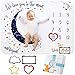 Manta Mensual De Hito para Bebé, Unisex | Manta Mensual De Bebé para Fotos | Regalos Personalizados para Futuras Mamás | Registra Su Edad Y Crecimiento | Suave, Gruesa Y Grande