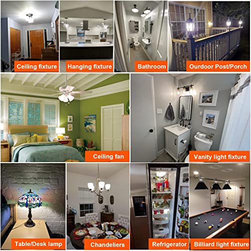 Image of LiteHistory A15 Bulb,E26 led Bulb 60 watt,Neutral White 4000K,Non-Dimmable | 6w=60 watt Light Bulbs,600lm,AC120V,ETL,No flicker,Edison Light Bulbs,E26 Light Bulb for Ceiling Fan,Wall sconces,Desk,6Pack