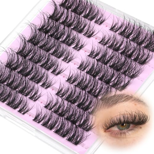 Kiromiro Wispy Lash Clusters Cat Eye Eyelash Clusters D Curl Lash Clusters
