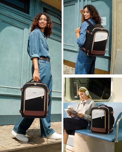 LOVEVOOK Ryanair Handgepäck 40x30x20, 24L Travel Handgepäck Rucksack für Damen und Herren, Ryanair Rucksack Mit Anti-Diebstahl Tasche, Reiserucksack Cabin Bag für Eurowings, Wizz Air