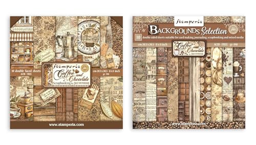 Stamperia International Coffee and Chocolate Bundle: 8