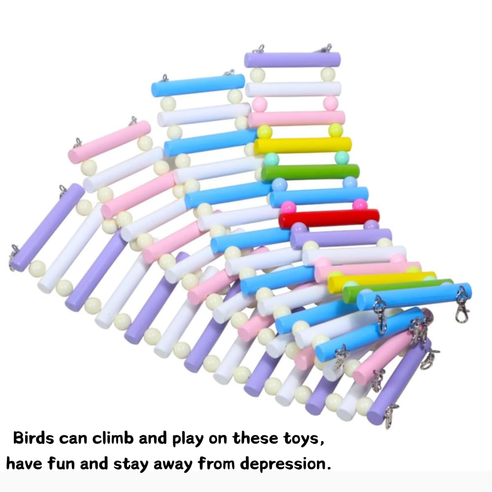 3 juguetes para pájaros, juguetes de búsqueda de pájaros, periquitos, juguete para masticar, juguete colgante, jaula de pájaros, accesorios de jaula para pájaros, escalera de escalada para Conure,
