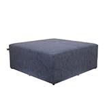 THE CREW FURNITURE Brigantine Cocktail Ottoman Pewter