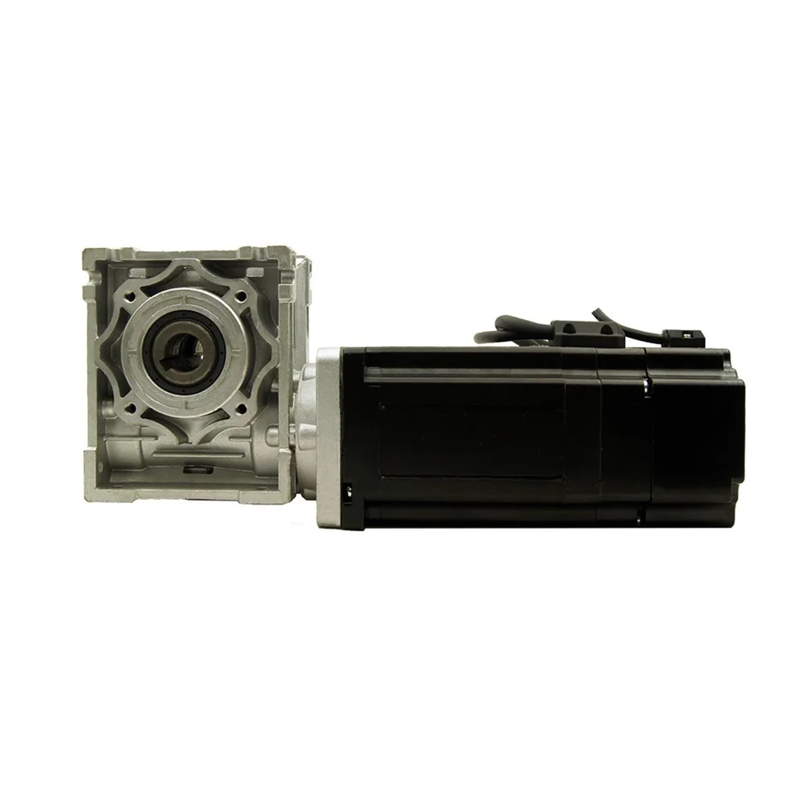 RISWEKFW Brake Worm Geared 8.5Nm NEMA34 Closed Loop Stepper Motor plus Easy Servo Driver HSE86 2phase 86mm Computerized Numerical Control(Ratio 100 to 1,Dual output shaft)