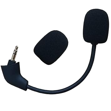 Replacement Mic for Kingston Gaming Headset HyperX Cloud X/II,HyperX Silver Game Headset 3.5mm Detachable Microphone
