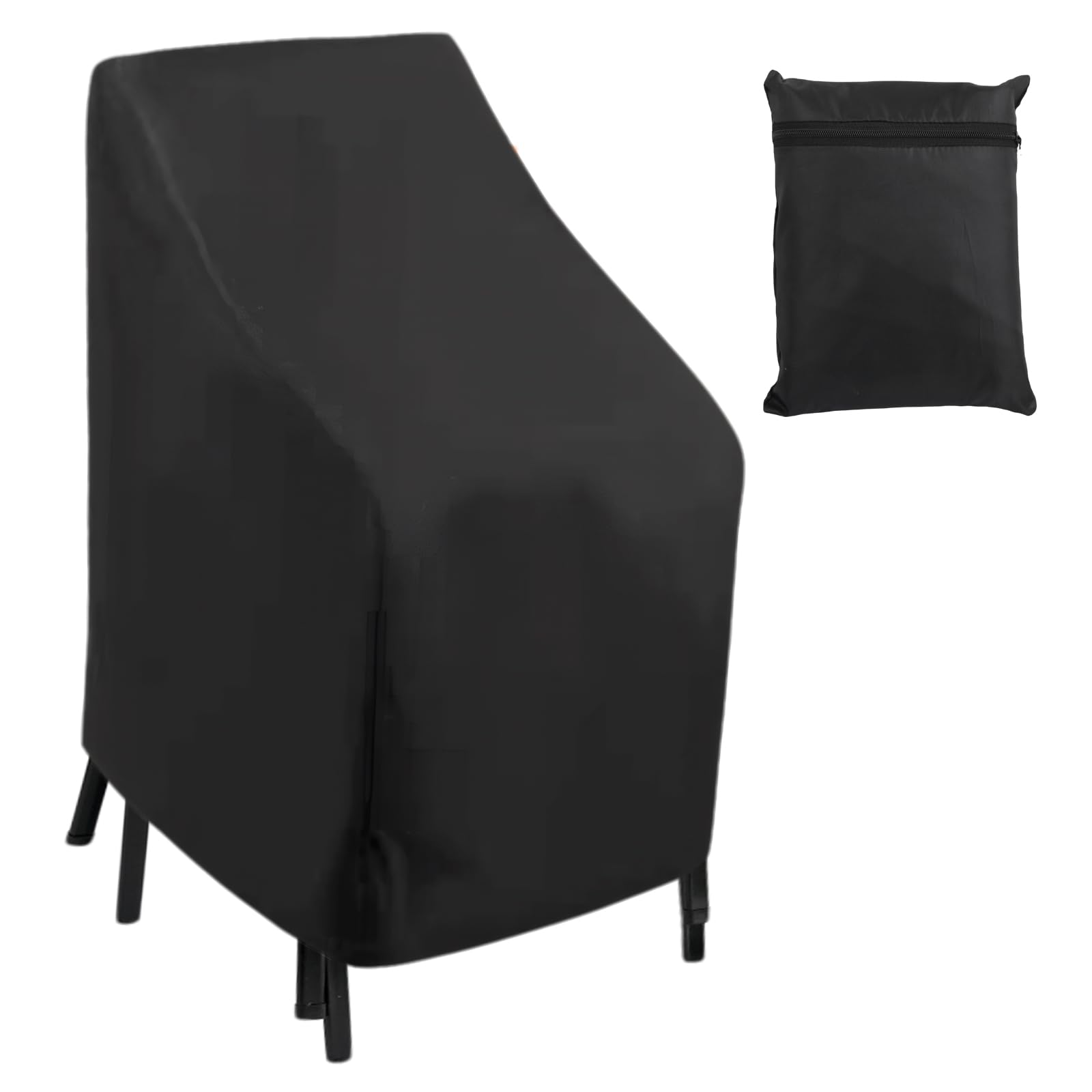 Fundas para Sillas Jardin Exterior, Impermeable 210D Oxford Funda Protectora para Sillas de Jardin Anti Viento Anti UV, Funda Protectora para Silla de Patio Exteriores (114x85x65 cm)