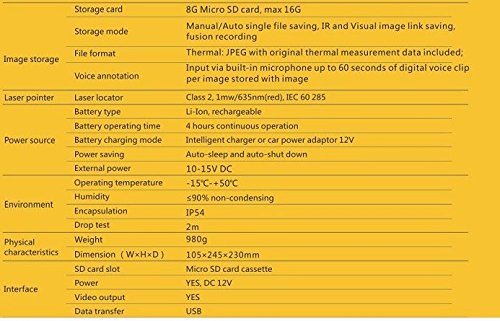 GOWE new portable infrared thermal imaging camera with two meters drop-resistant