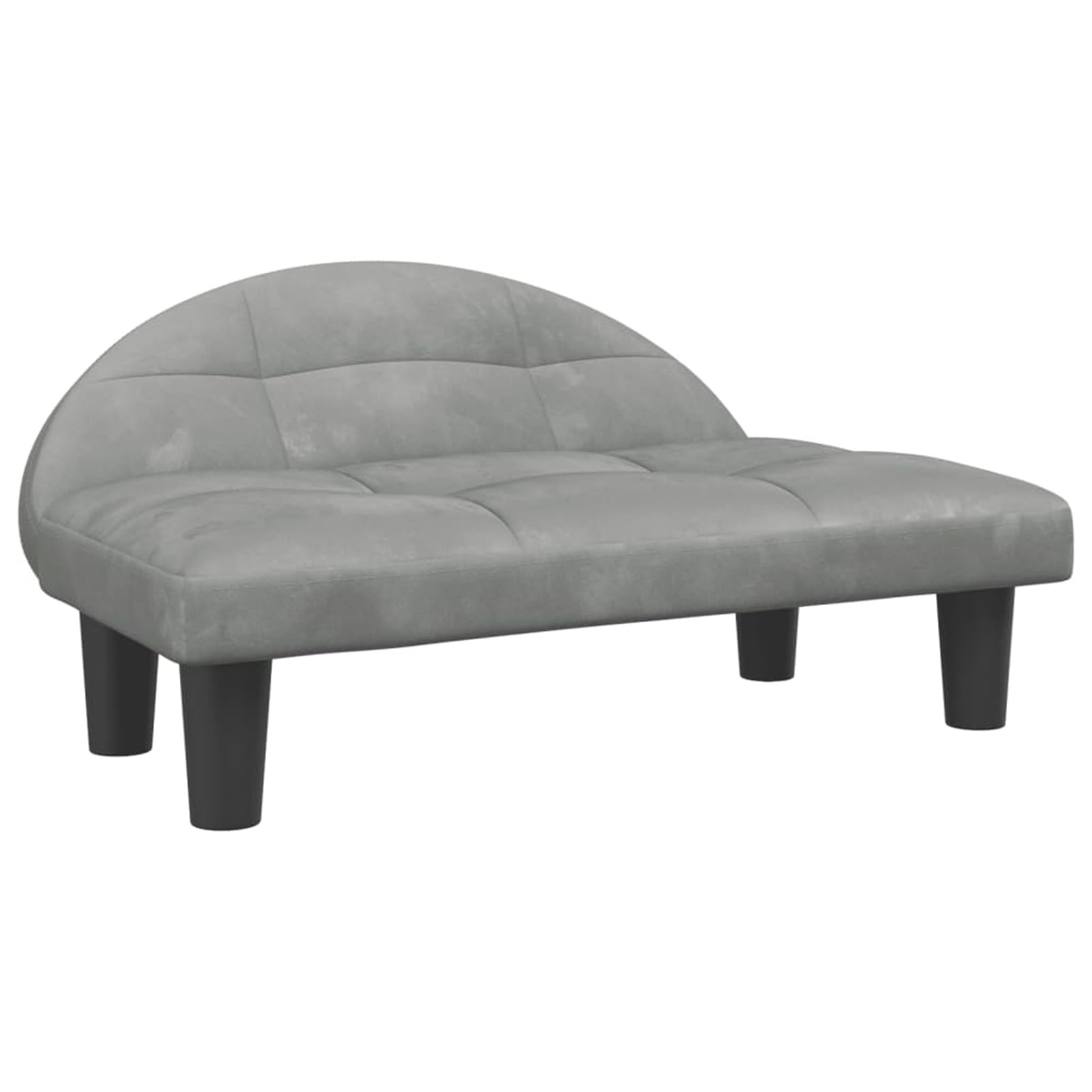 LAPOOH Lettino per Cani Grigio Chiaro 970x52x30 cm in Velluto,Articoli per Animali,Animali Domestici - Articoli,Articoli per Cani,Lettini per Cani(SPU:171939)