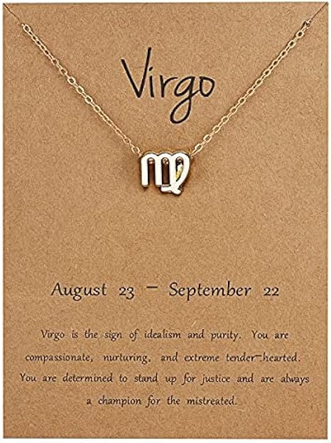 Virgo necklace mens Clearance