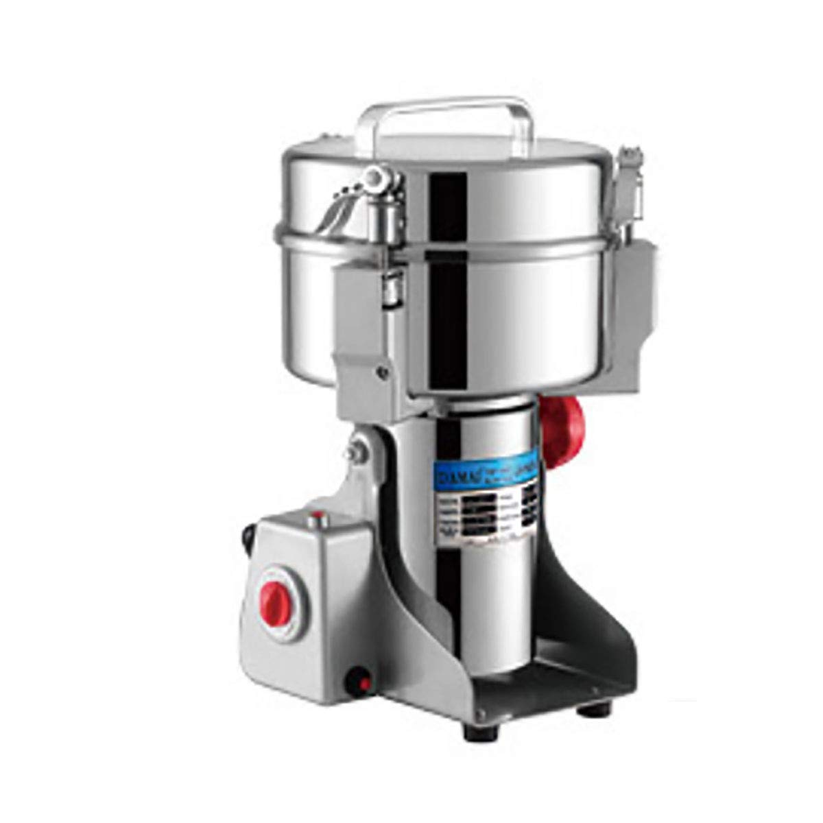 HSJCZMDElectric Grain Grinder,1500g/3000W Open-Cover-Stop Protection, 304 Stainless Steel Grain Grinder Machine,Spice Mill Powder Machine with 5-Minute Timer Function,B
