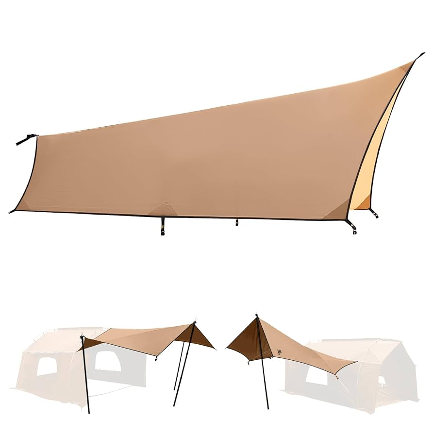 Amazon | GOGlamping タープ ヘキサタープ 【カヌー 自立式