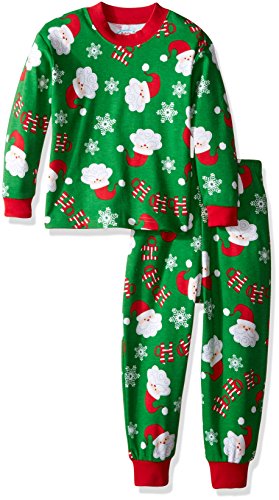 Sara's Prints Toddler Boys' Super Soft Relaxed Fit Pajama Set, Ho Ho Ho Green, 18M