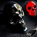 Skull Hitch Cover Black 6529 LED Tow Hitch Light Cover Fits 2" & 1-1/4" Both