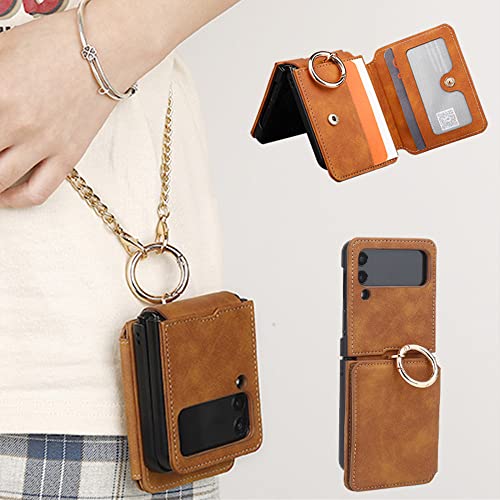 Coque cuir Samsung Flip 4 robuste anti-choc intégrale