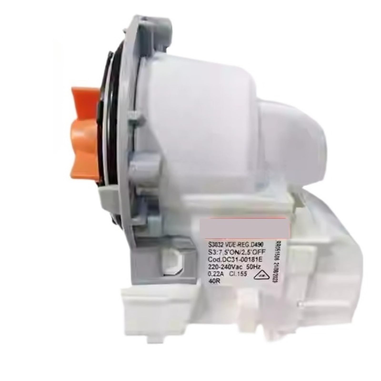 Drain Pump Motor S3032 220V 50Hz DC31-00181E Washer Drainage Parts，Compatible for Samsung，Washing Machine
