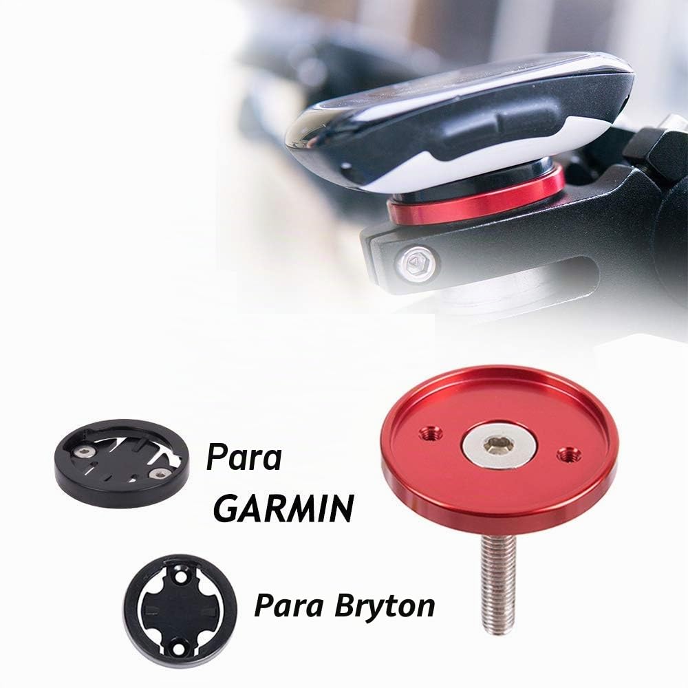 CYSKY Garmin Edge Mount Soporte de Tapa Superior de vástago de Bicicleta para Garmin Bryton Cycling GPS Computer, Fit Garmin 1000，820，810，800 ， 520，510，500，200 y Bryton 530 330 310 100
