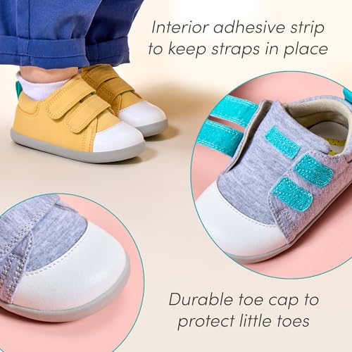 Image of Ten Little First Walker Baby Shoes & Toddler Shoes for Boys & Girls - Lightweight, Breathable Cotton Baby Walking Shoes - Non-Slip, Wide-Feet Walking Shoes for Babies