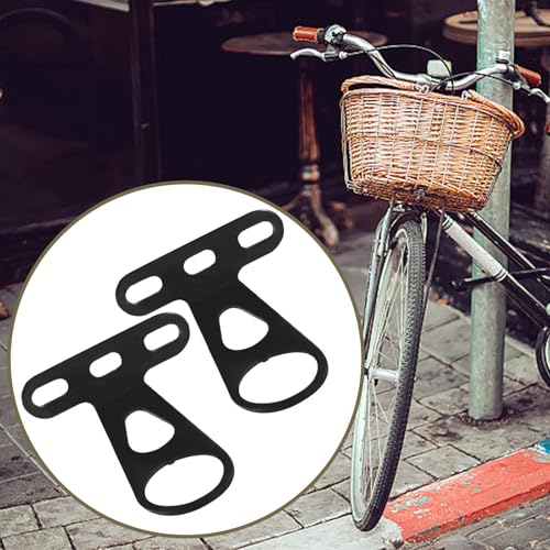 Aosekaa 66060551157963255 2X Bike Front Basket Fixed Holder For Bike Basket Installation Metal Mounting Fixed Brackets thumb #2