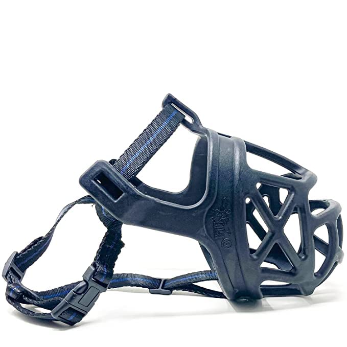 Woofy Dogs Muzzle/Mouth Cover for Anti Biting Dog - Adjustable Pet Safety Strap Plastic Muzzle Cum Mouth Cover/Basket Cage (Large) (B0BVJ4JBRV) Amazon Price History, Amazon Price Tracker