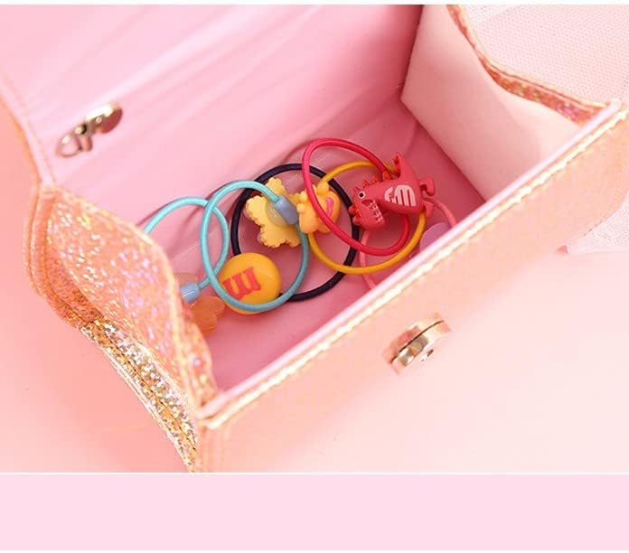 Toddler Purse Sequins Crossbody Bag Pearl Top Handle Glitter Bow Little Girls Wallet Handbag Kids Accessories Gifts - Image 8