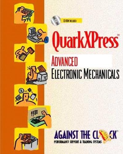 Quarkxpress 4 Advanced Electronic Mechanicals livre PAO