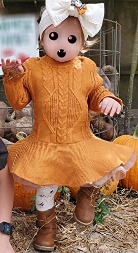 Image of FKKFYY Long Sleeve Fall Sweaters for Girls