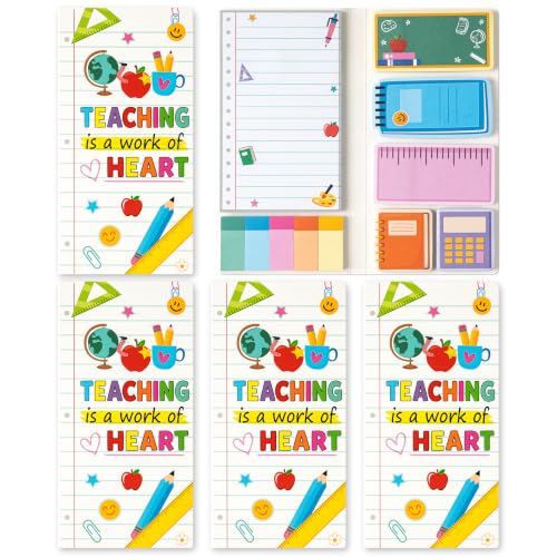 Xqumoi 3 Pack Teacher Appreciation Sticky Note School Office Gift (Line)