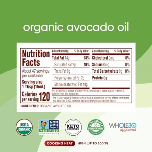 Nutiva Organic Steam-Refined Avocado Oil thumb #2