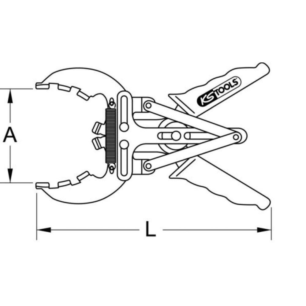 KS Tools 80-120mm Piston Ring Pliers