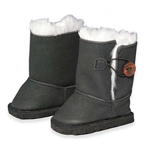 Pink Butterfly Closet Doll Shoes-Snow Boots Shoes Fits American Girl Dolls, My Life Doll, Our Generation and other