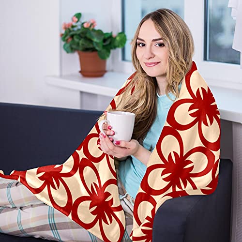 Couverture douce et chaude avec imprimé floral isolant 150x100 cm - 8