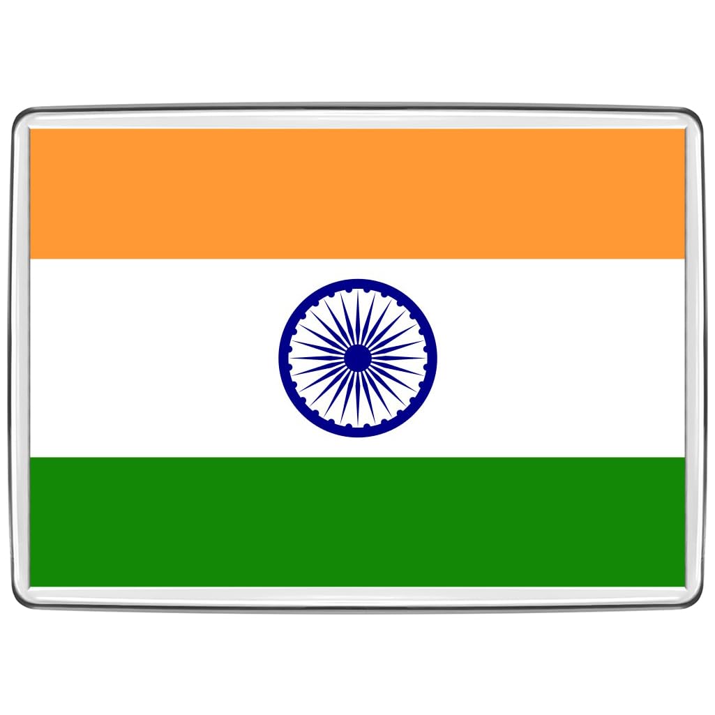 Pixly® India Flag Fridge Magnet Large Jumbo Size Indian Keepsake Country Souvenir Novelty Refrigerator Magnets Gift