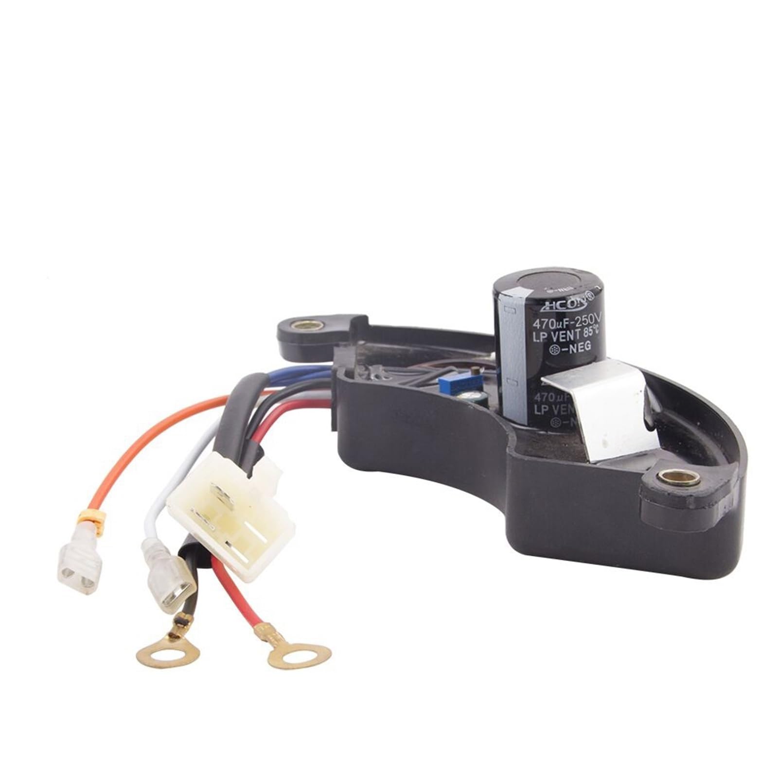 Generador eléctrico de Gasolina AVR de 5-8 kW, regulador automático de Voltaje de 220 V, estabilizador monofásico, 6 Cables, 470 UF, Capacidad de 250 V.