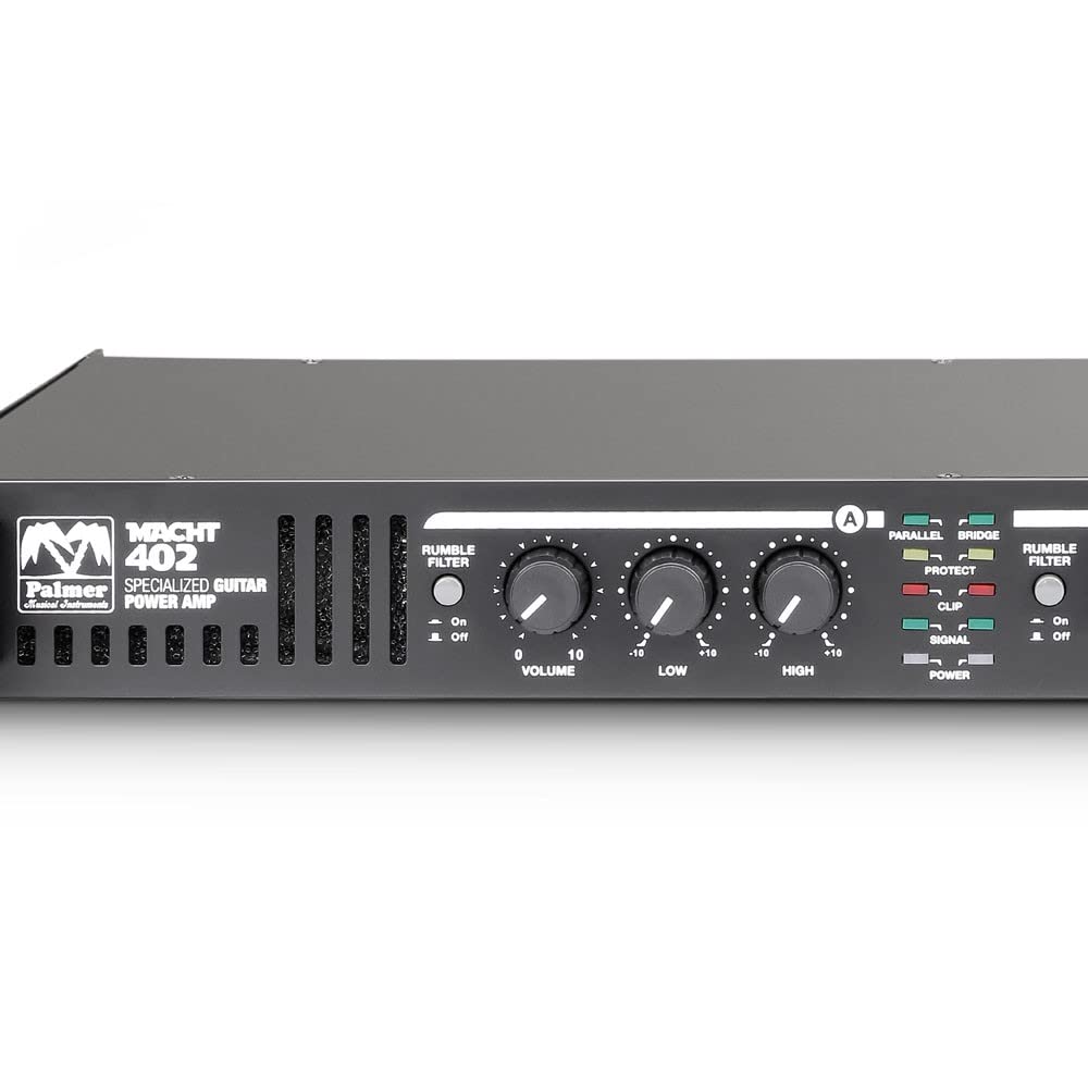 Palmer Macht 402 - Stereo-Endstufe für Gitarre, schwarz, 19"