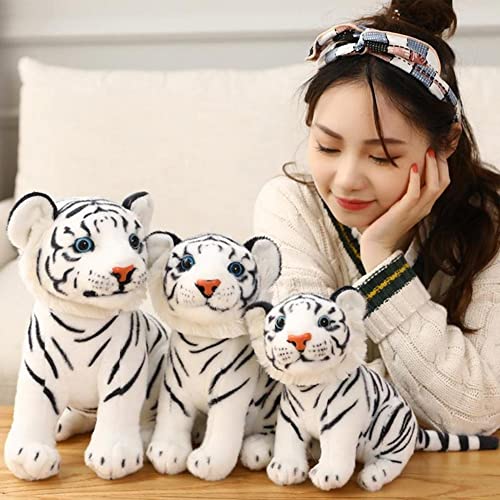 Image of Tickles Siberian White Tiger Soft Stuffed Plush Animal Toy for Kids Boys & Girls Birthday Gift (Color: White Size: 30 cm)