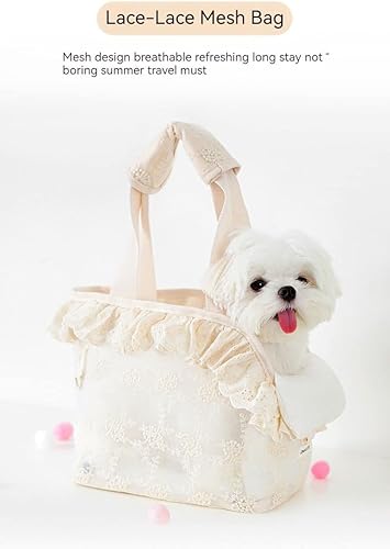 Miniatura 3 de QJPAXL - Bolsas de paseo para perros y cachorros accesorios para mascotas mini bolsa de encaje para perros productos lindos para mascotas