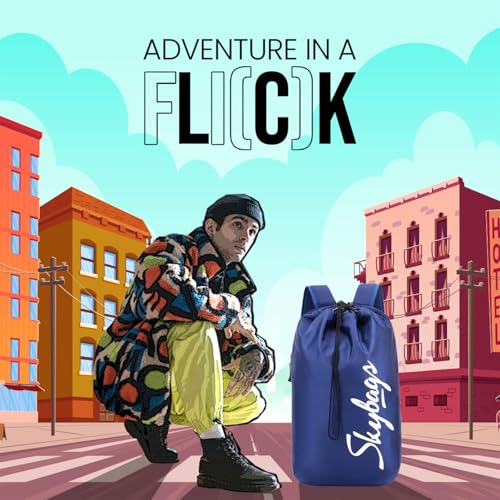 Image of Skybags String 15L Casual Daypack Backpack with Drawstring Compartment - Navy