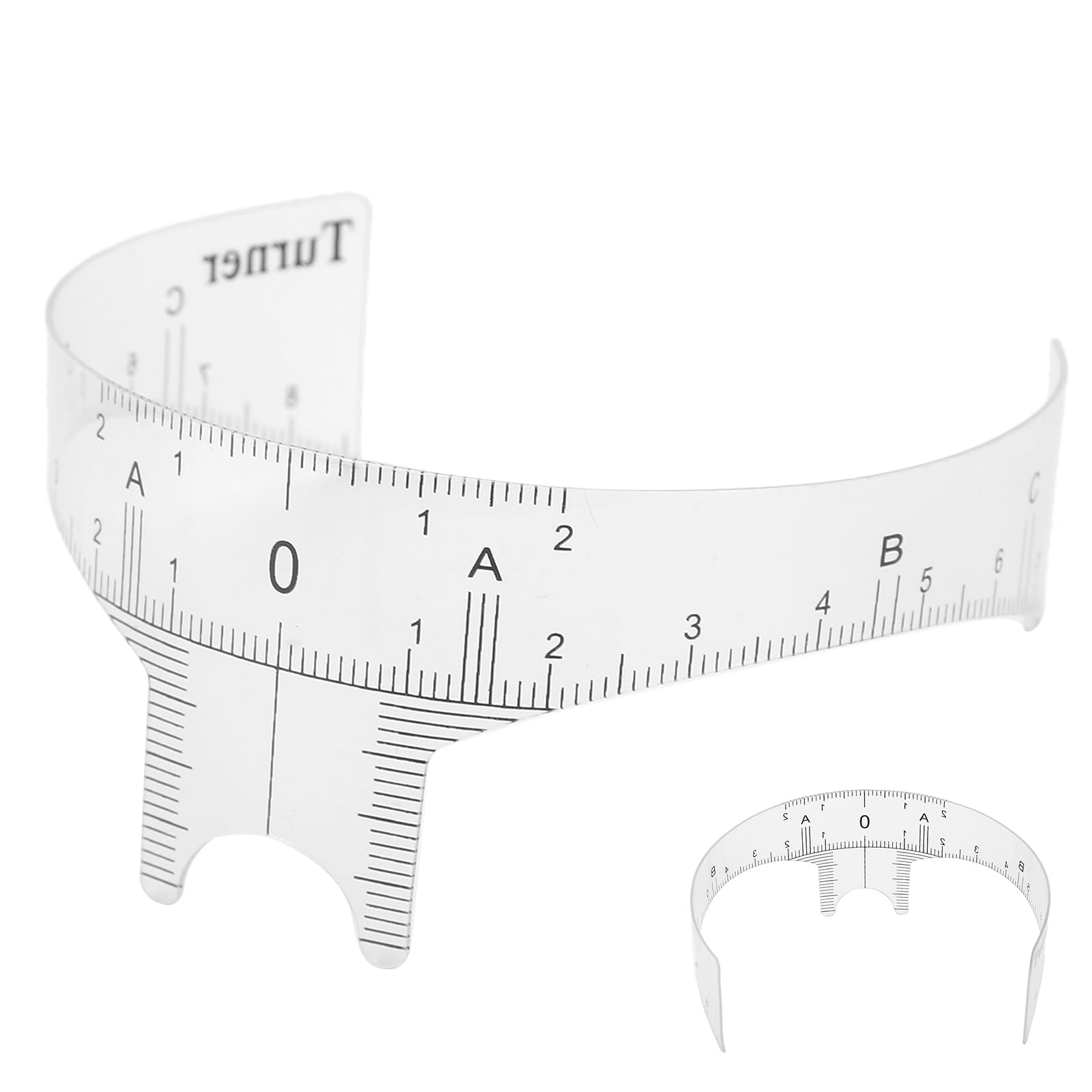 Yosoo Eyebrow Ruler, Professional Microblading Brow Shape Design Tool (Nose Bridge Ruler Type B) - Image 2